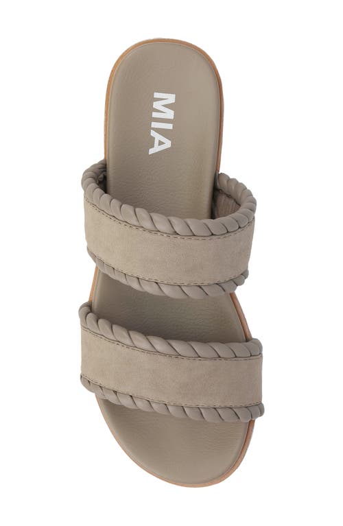 Mia Vada Two-strap Sandal In Taupe