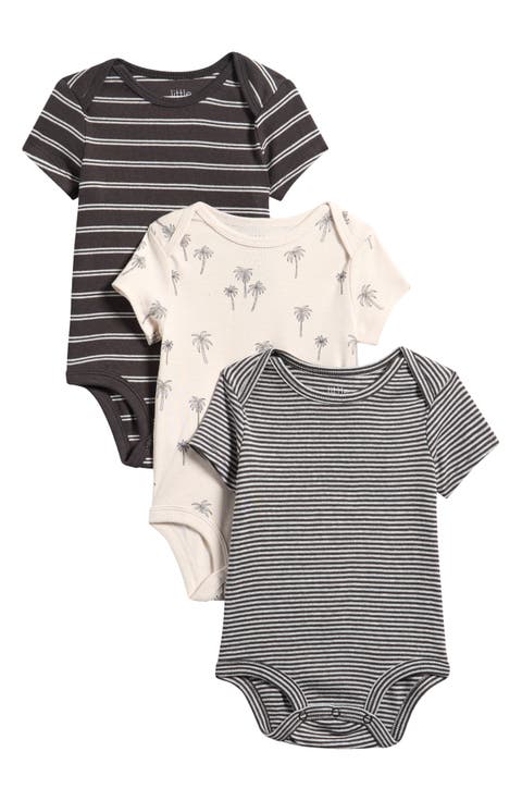 3-Pack Assorted Organic Cotton Bodysuits (Baby)