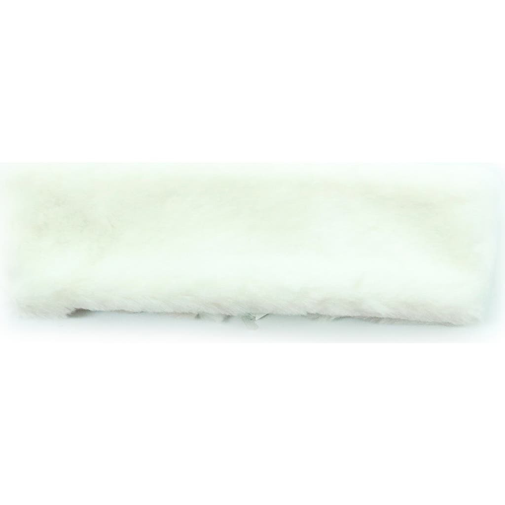 Portolano Faux Fur Headband In Green