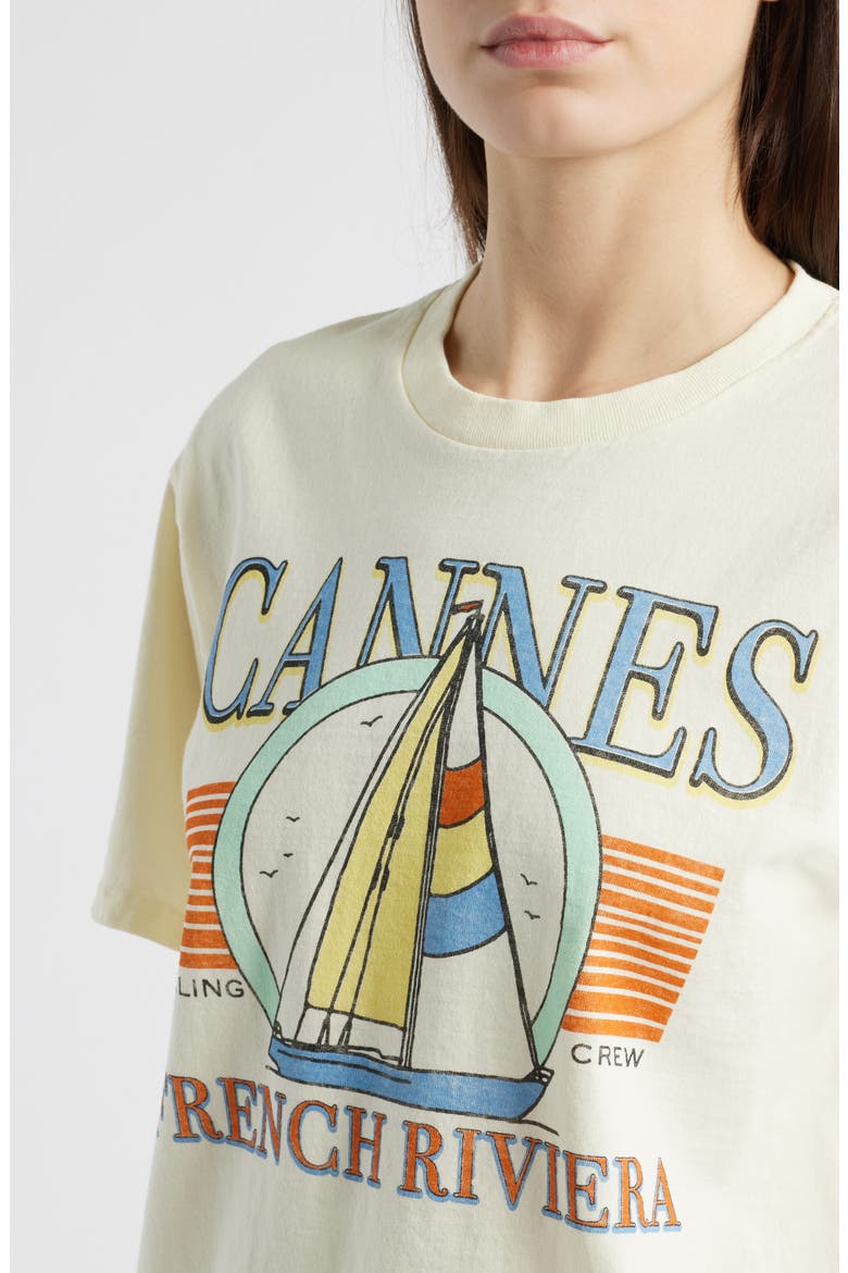 Cannes Cotton Graphic T-Shirt, Alternate, color, SOLE