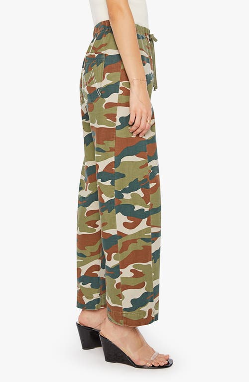 Mother The Drawn Half Pipe Cotton Drawstring Pants In Multi