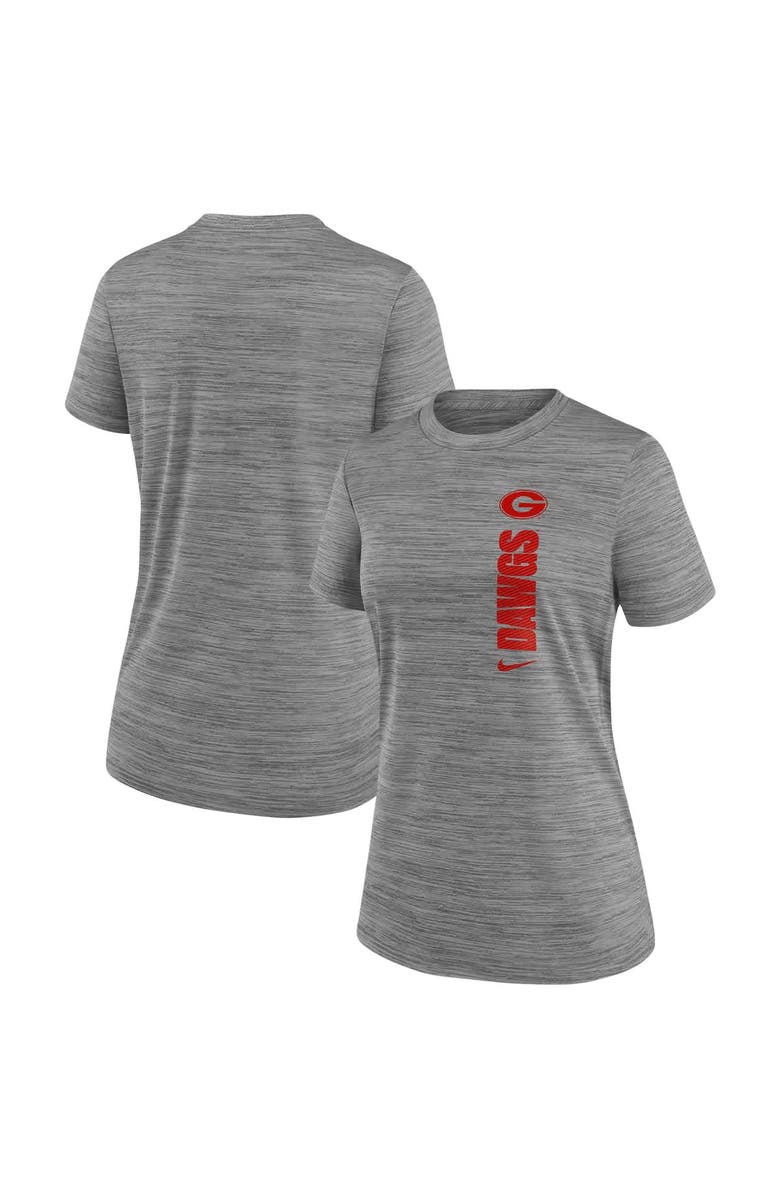 Nike Women's Nike Gray Georgia Bulldogs Velocity Performance T-Shirt, Alternate, color, 