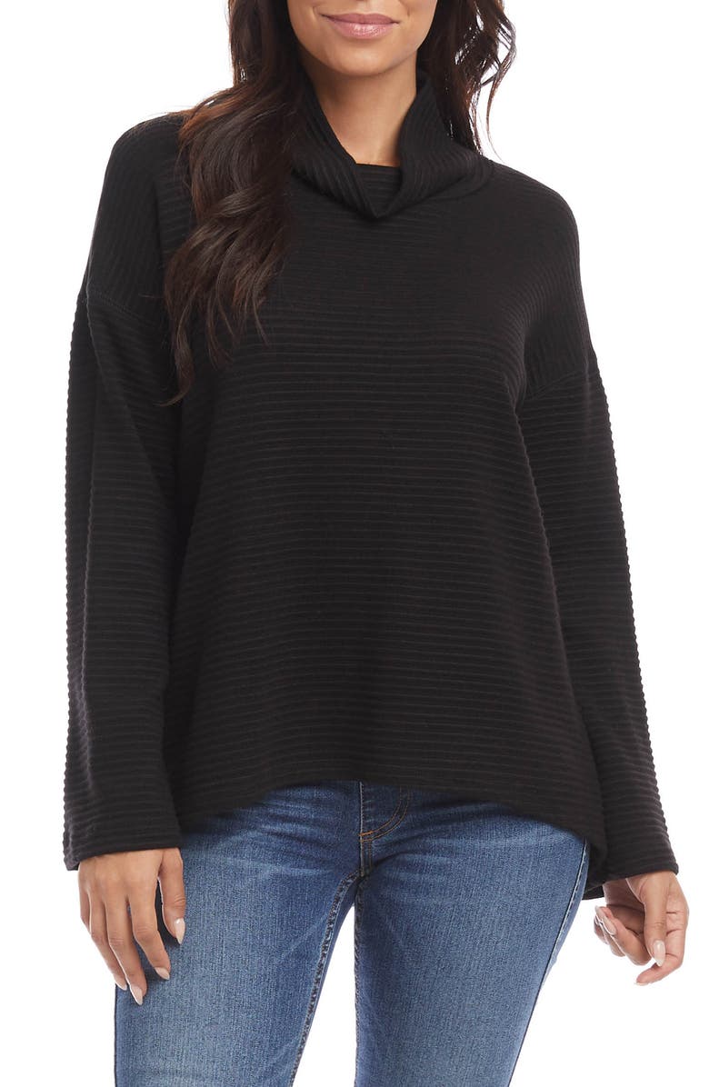Karen Kane Ribbed Cowl Neck Sweater, Main, color, 