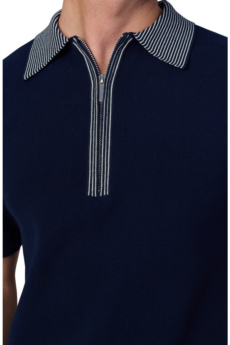 Retro Quarter Zip Polo, Alternate, color, TRUE NAVY