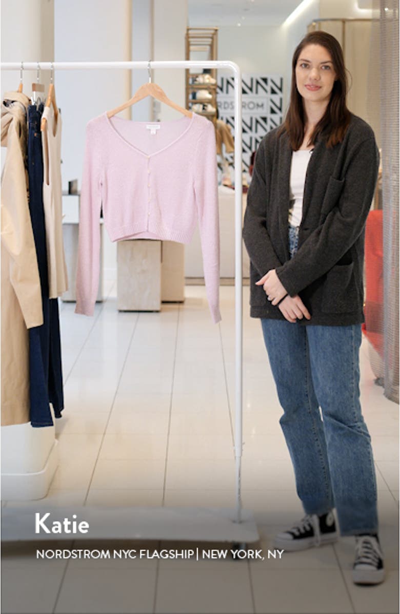 Textured Crop Cardigan, sales video thumbnail