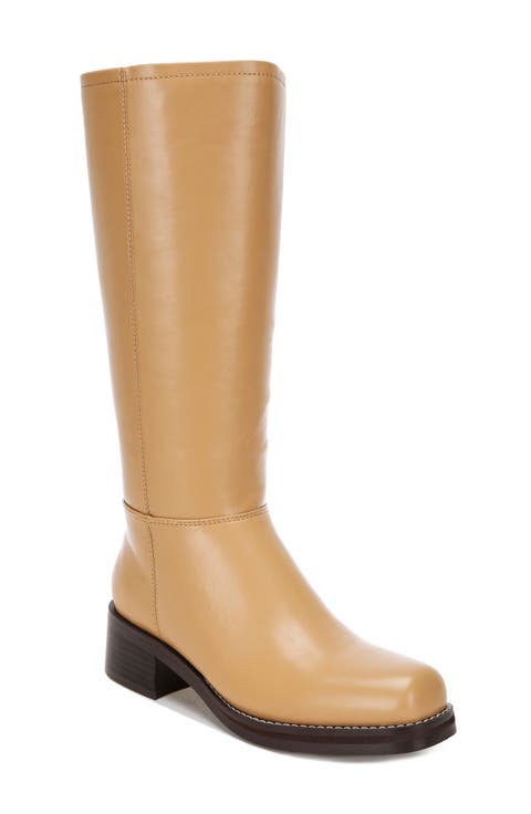 Golda Faux Leather Knee High Boot
