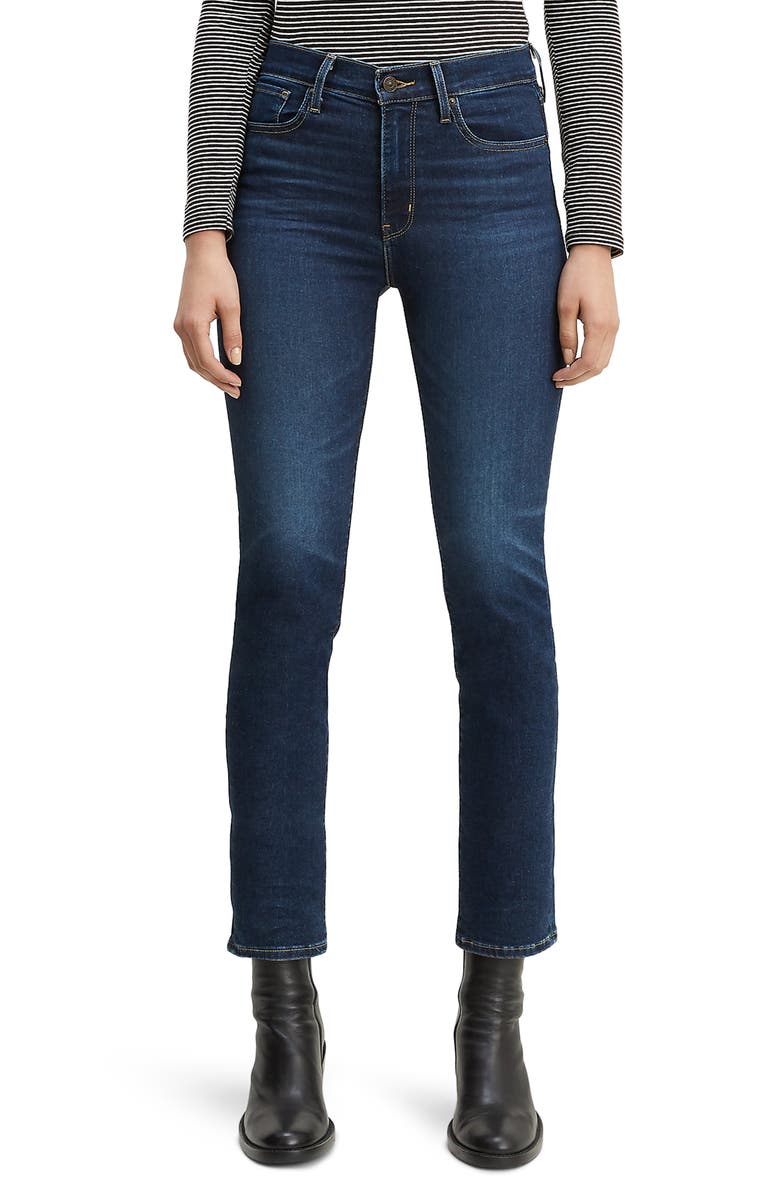 Levi's<sup>®</sup> 724<sup>™</sup> High Waist Crop Straight Leg Jeans, Main, color, 