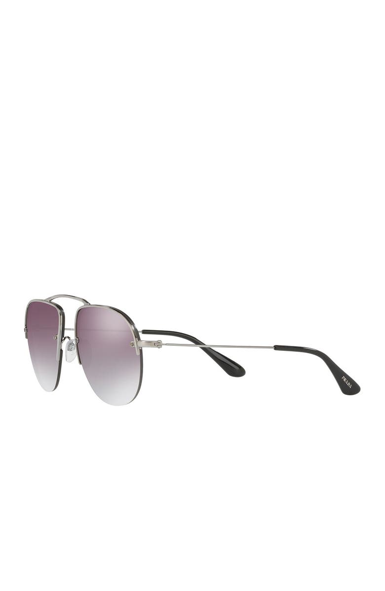 Prada 55mm Pilot Sunglasses, Alternate, color,