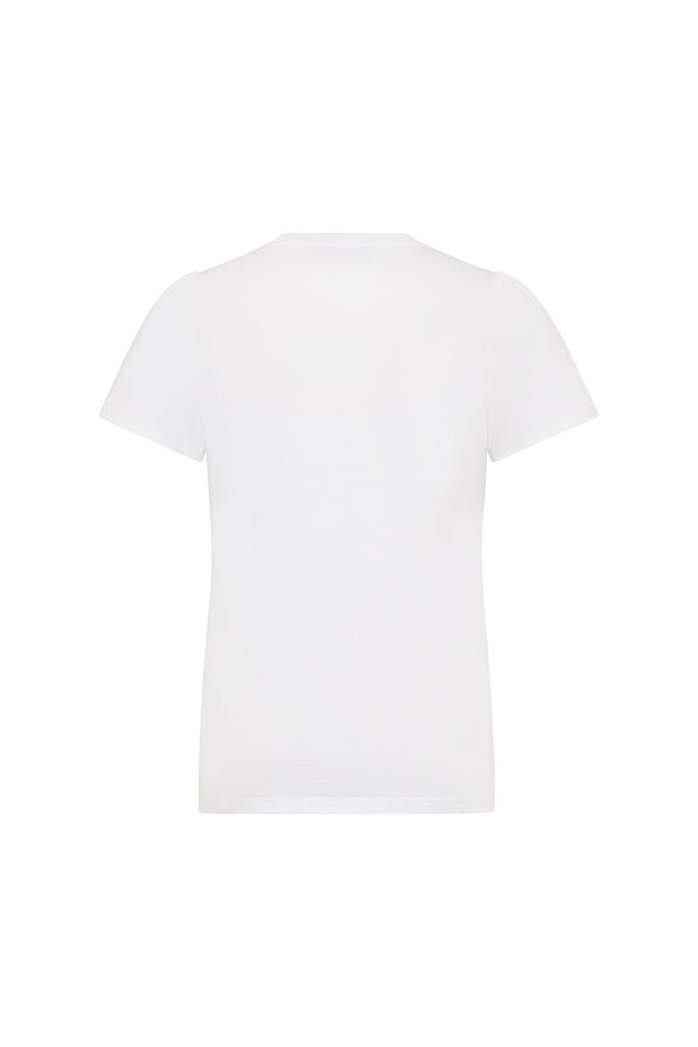 T-Shirt With Application, Alternate, color, White (Design 2)