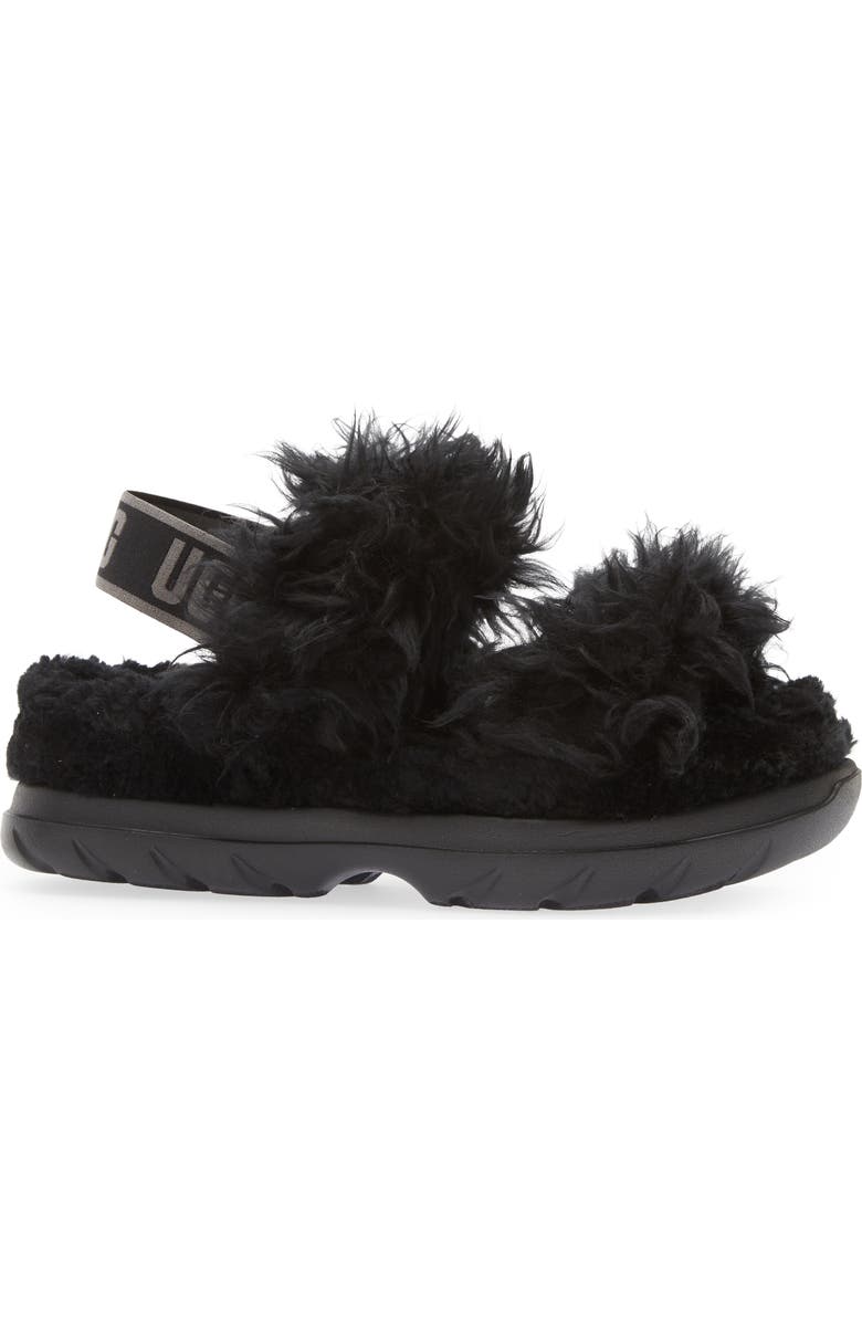 UGG<sup>®</sup> Fluff Sugar Faux Fur Sandal, Alternate, color,