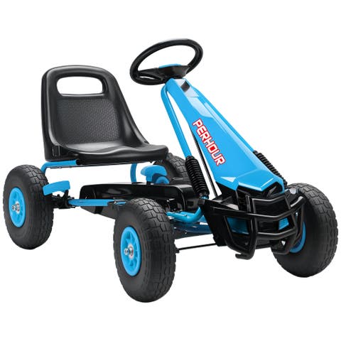 Pedal Go Kart for Kids Go Cart with Adjustable Seat EVA Wheels for Boys Girls Aged Years Old