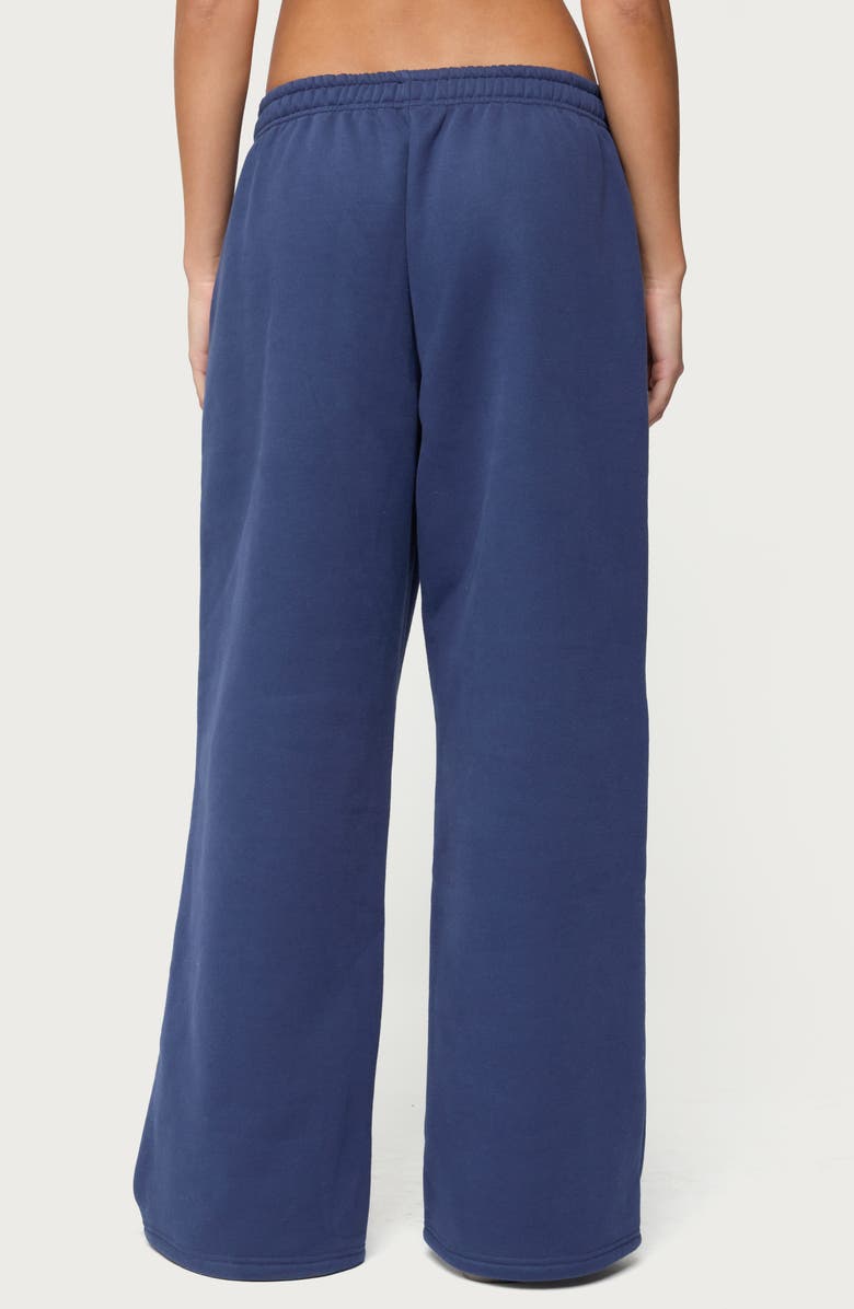 EDIKTED Glitter Girl Straight Leg Sweatpants, Alternate, color,