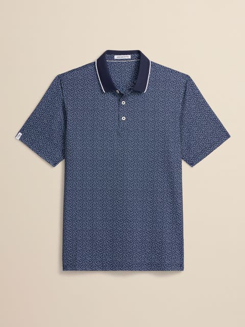 Micro Floral Polo