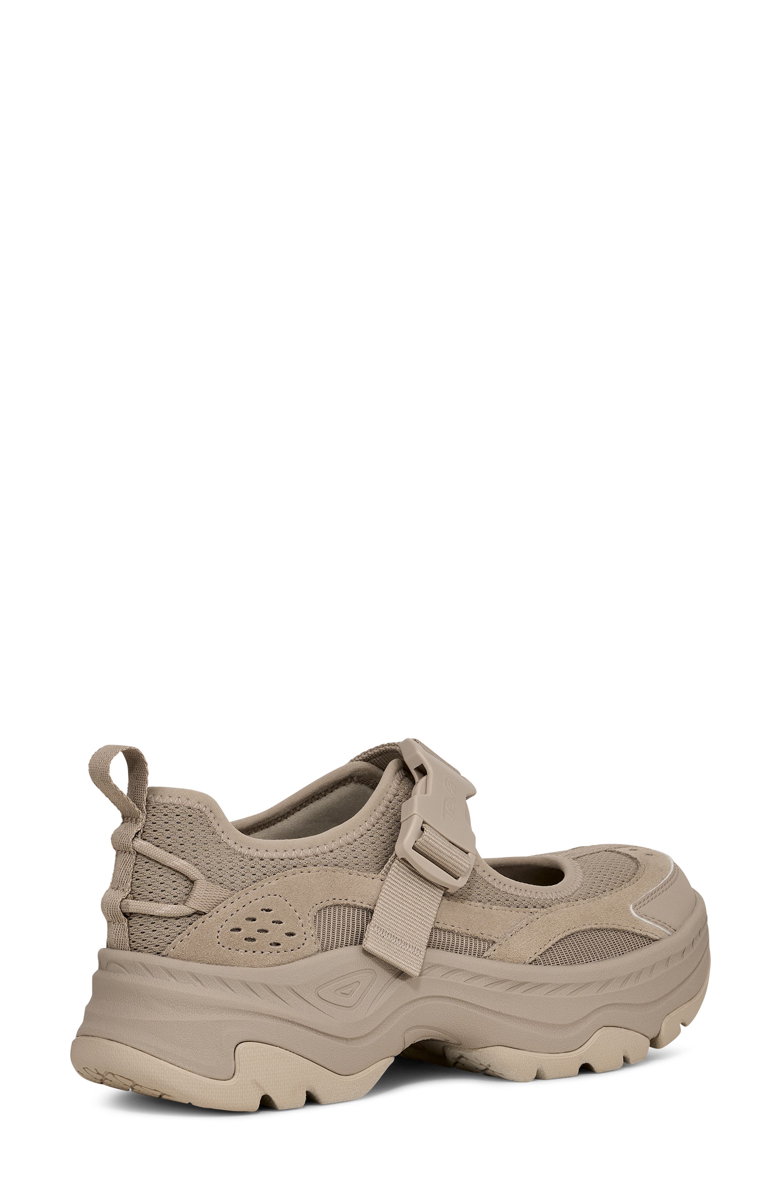 Ampsole Gaila Mixed Media Mary Jane, Alternate, color, HUMMUS