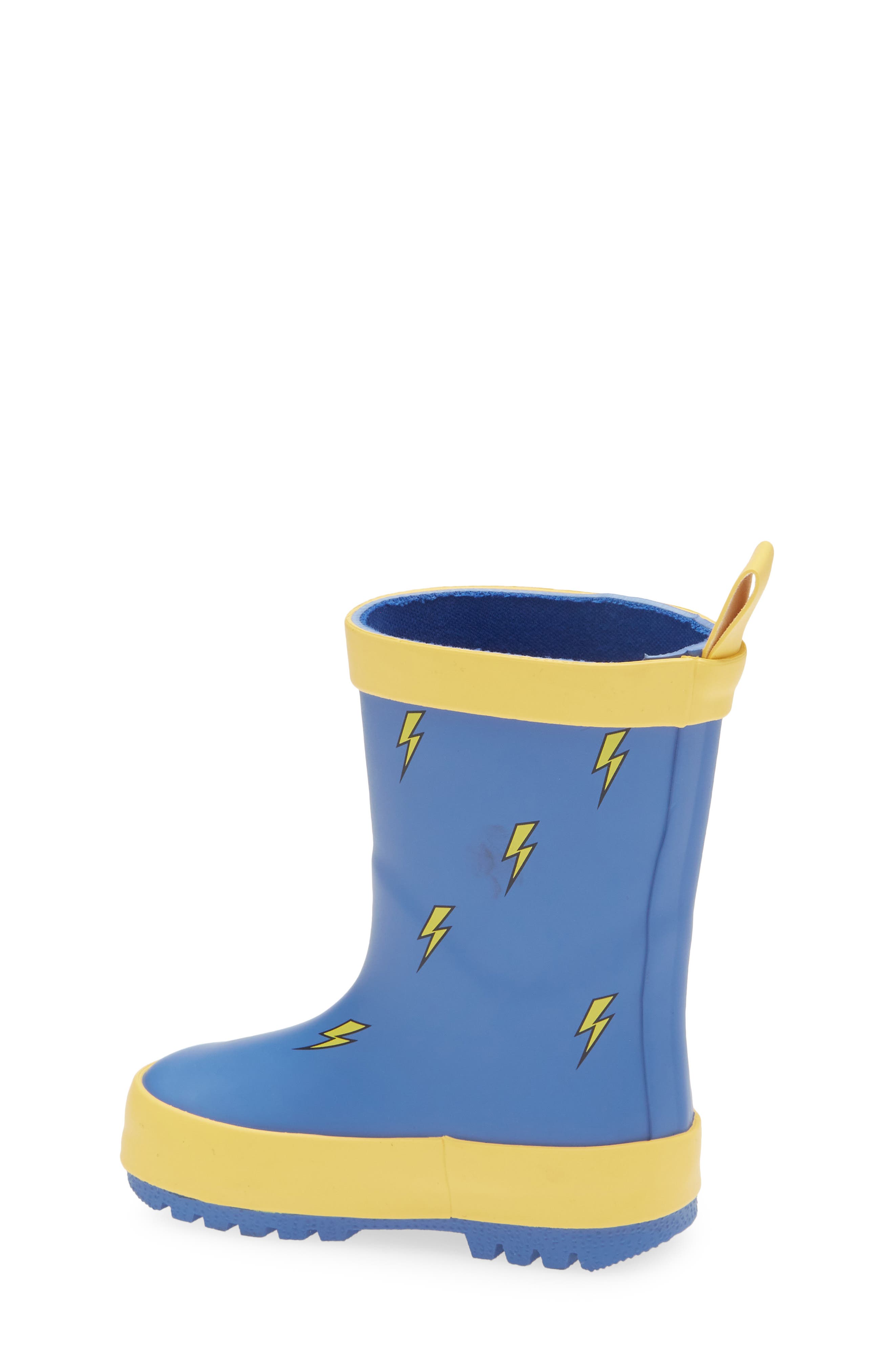 Harper Canyon Kids' Audra Lightning Bolt Rain Boot, Alternate, color, Blue Multi