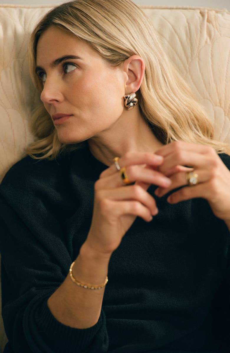 Missoma x Lucy Williams Oversize Knot Stud Earrings, Alternate, color, Silver