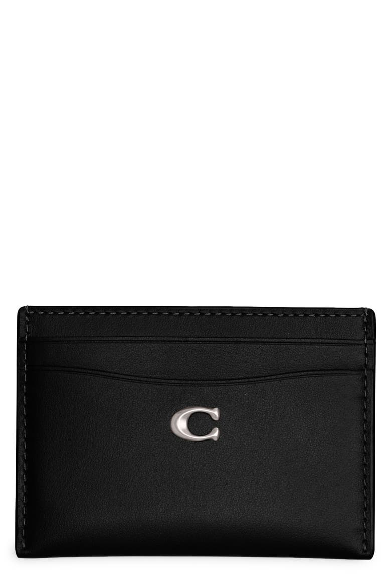 Essential Leather Card Case, Main, color, LH/BLACK