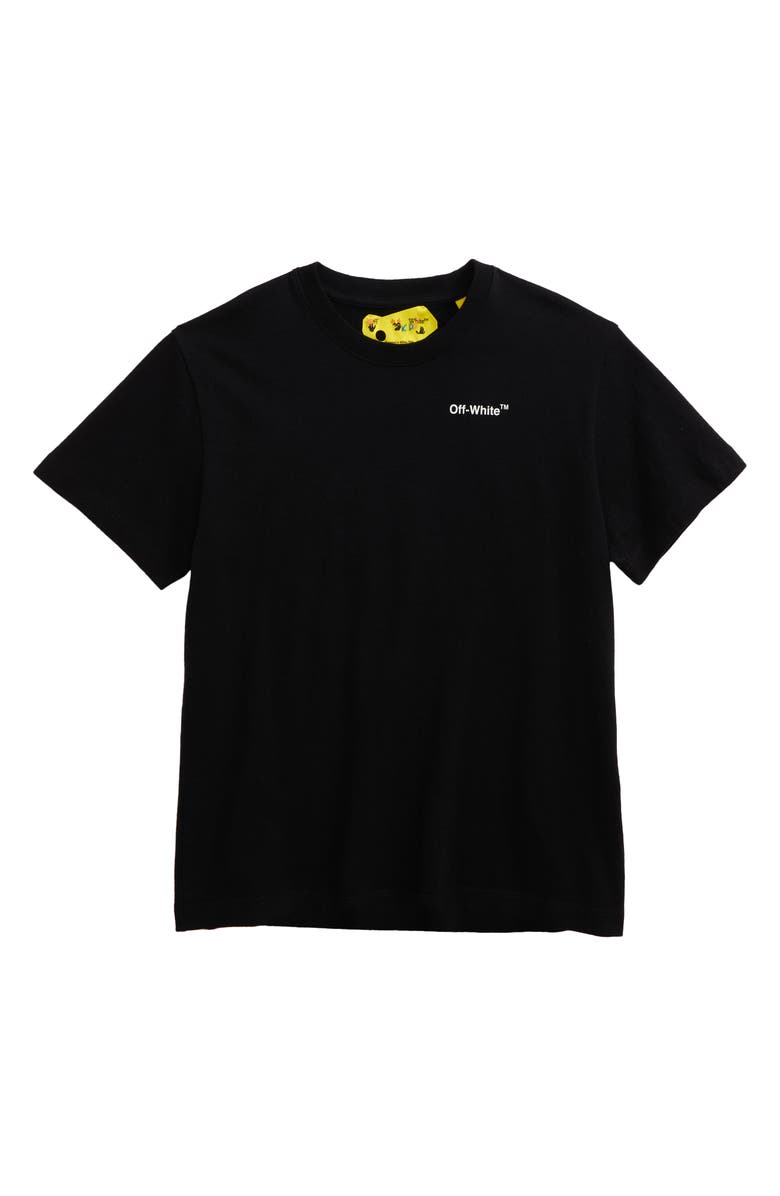 Off-White Kids' Racing Arrow Cotton Logo Graphic Tee, Main, color,