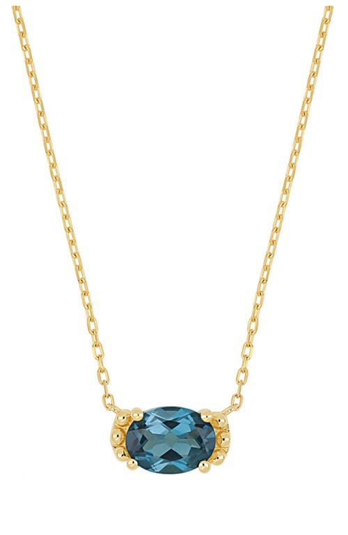 Bony Levy London Blue Topaz Pendant Necklace