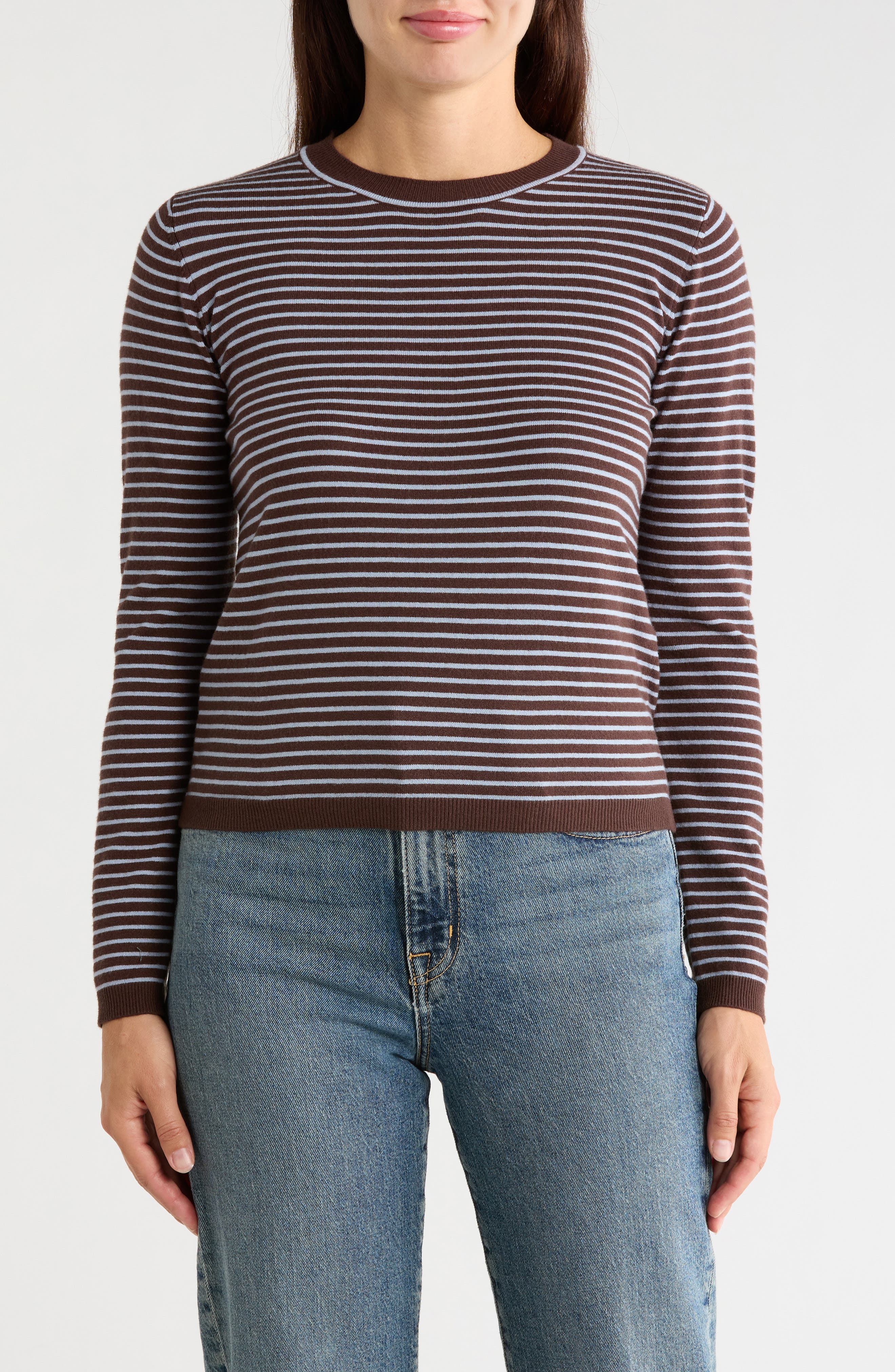 BROWN / SOFT BLUE