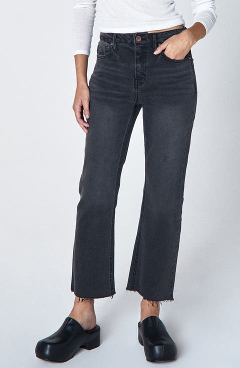 Marlow Raw Hem Crop Jeans