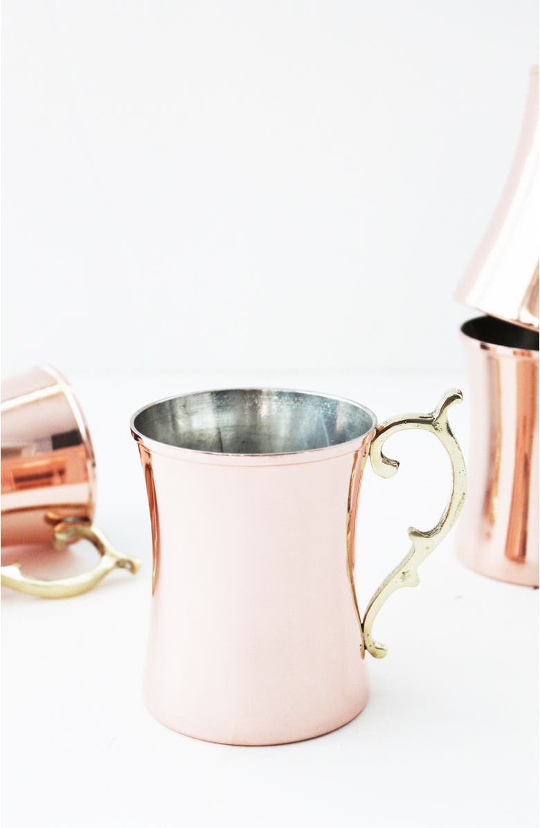 Coppermill Kitchen Vintage Inspired Cocktail Mugs, Alternate, color, Copper