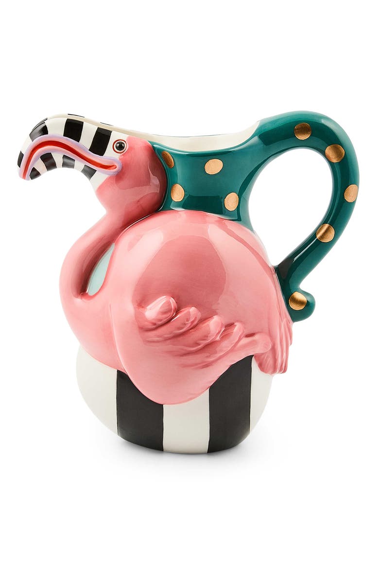 Patience Brewster Sheldon Flamingo Pitcher, Main, color, PINK
