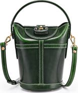 OLD TREND Begonia Genuine Leather Vintage Bucket Crossbody