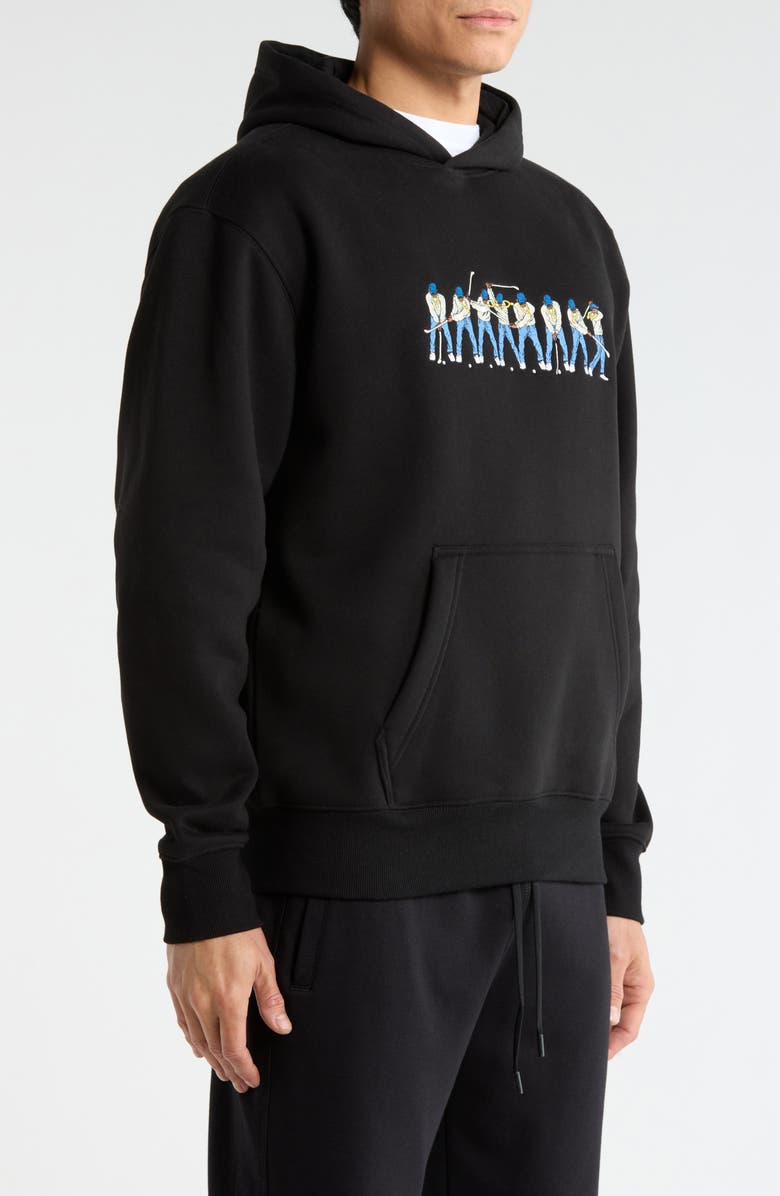 Eastside Golf Sequence Embroidered Hoodie, Alternate, color, Black