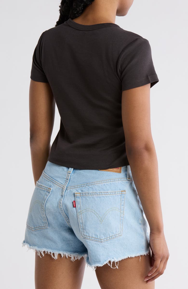 Hurley Retro Beach Crop Graphic T-Shirt, Alternate, color, Off Black