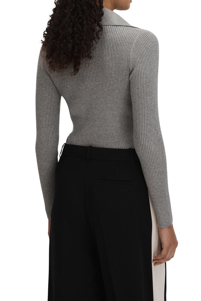 Maia Rib Cardigan, Alternate, color, GREY