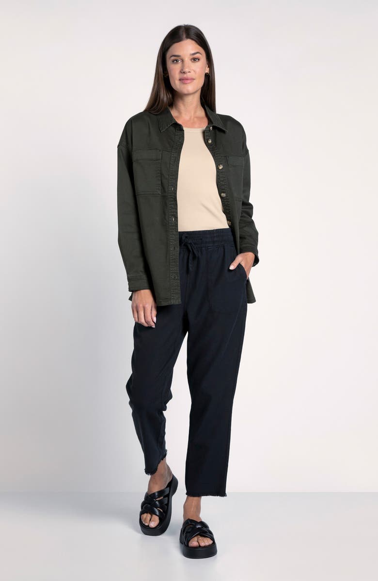 Thread & Supply Berkley Shirt Jacket, Alternate, color, Black Olive