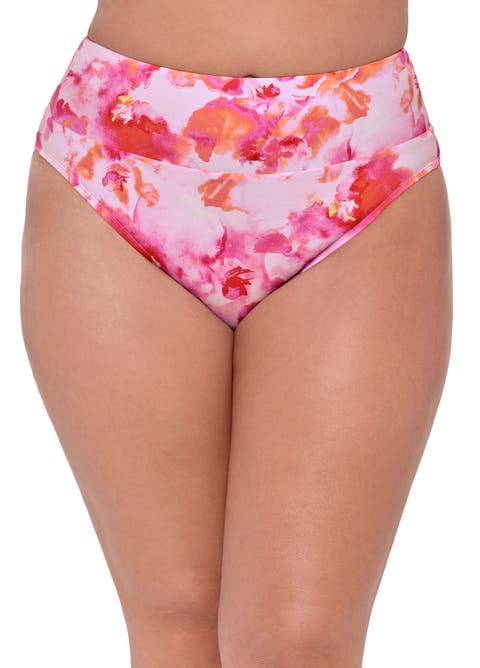 Smoothing and Sculpting Ultra Banded High-Waist Swimsuit Bikini Bottoms