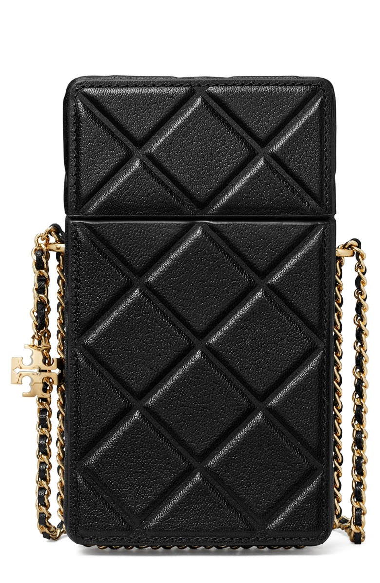 Tory Burch Fleming Leather Phone Crossbody Bag, Main, color,