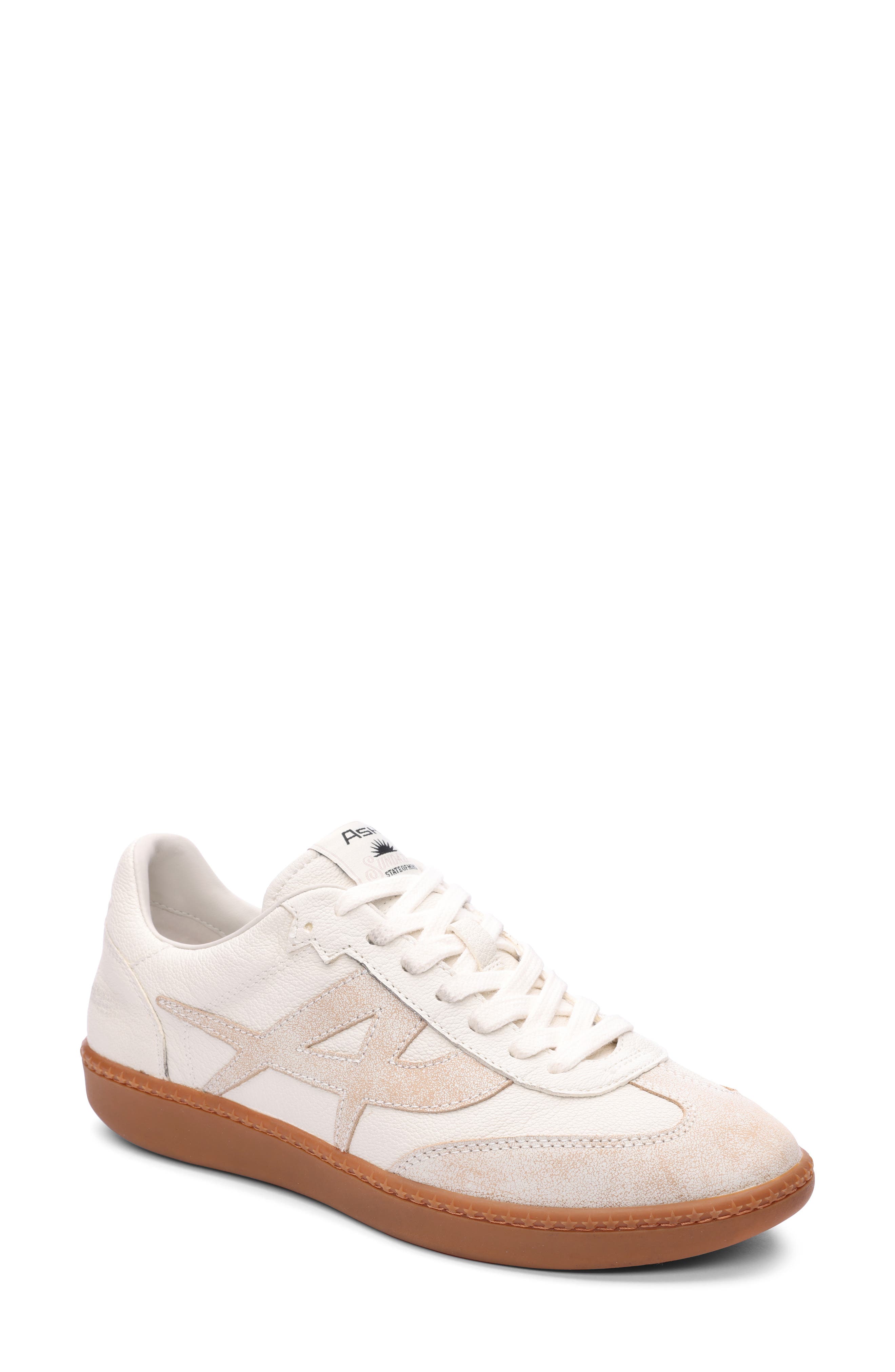 Ash Sunset Retro Sneaker, Main, color, Beige-White/ White