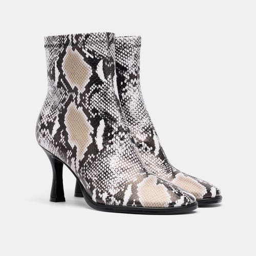 Marc Nolan Gloria Stiletto Ankle Boots In White