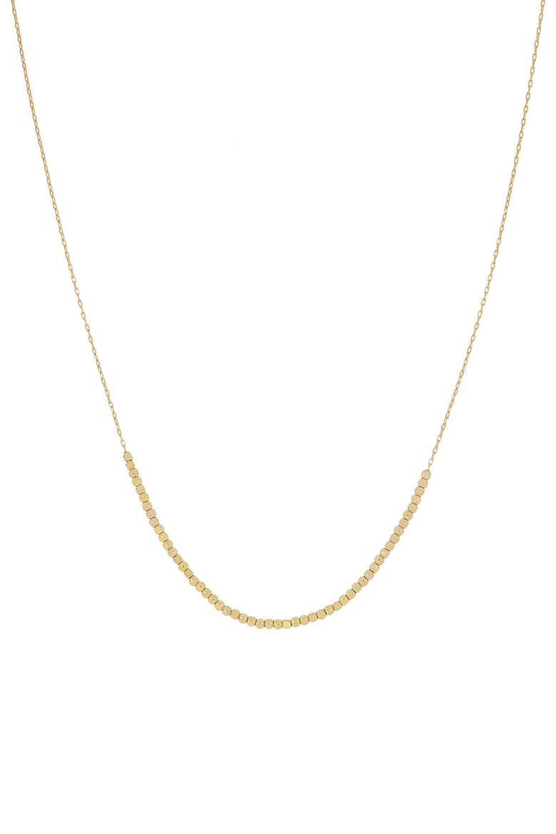 14K Gold Beaded Chain Necklace, Main, color, 14K YELLOW GOLD