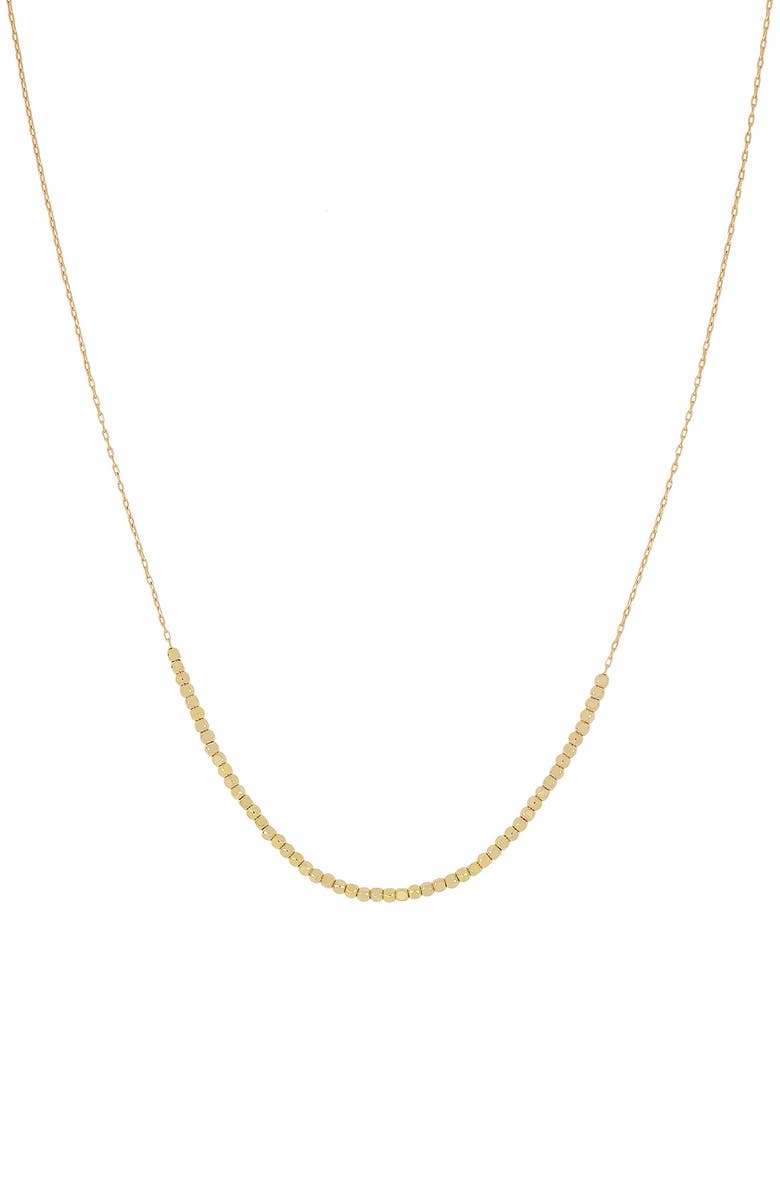 Bony Levy 14K Gold Beaded Chain Necklace, Main, color, 14K Yellow Gold