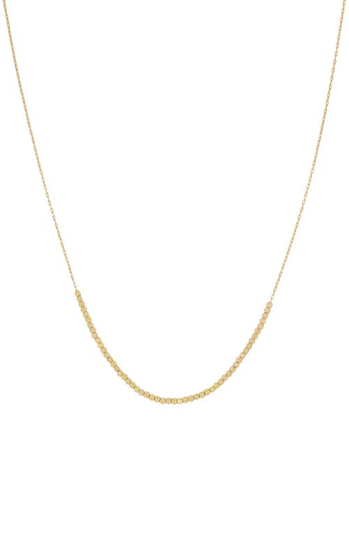 Bony Levy 14k Gold Beaded Chain Necklace