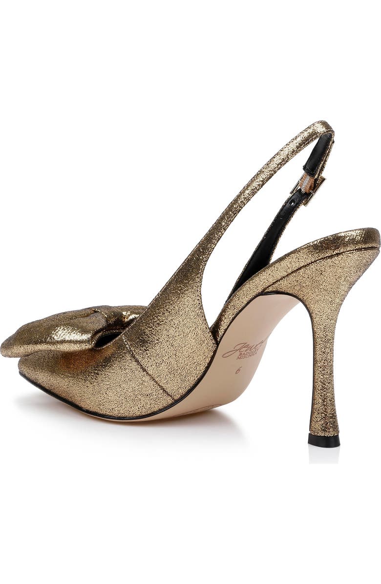 Jewel Badgley Mischka Kourtnay Slingback Pointed Toe Pump, Alternate, color, Gold Met