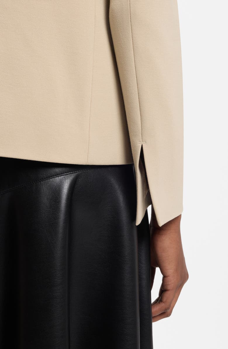 BOSS Jemma Collarless Jacket, Alternate, color, Pumice