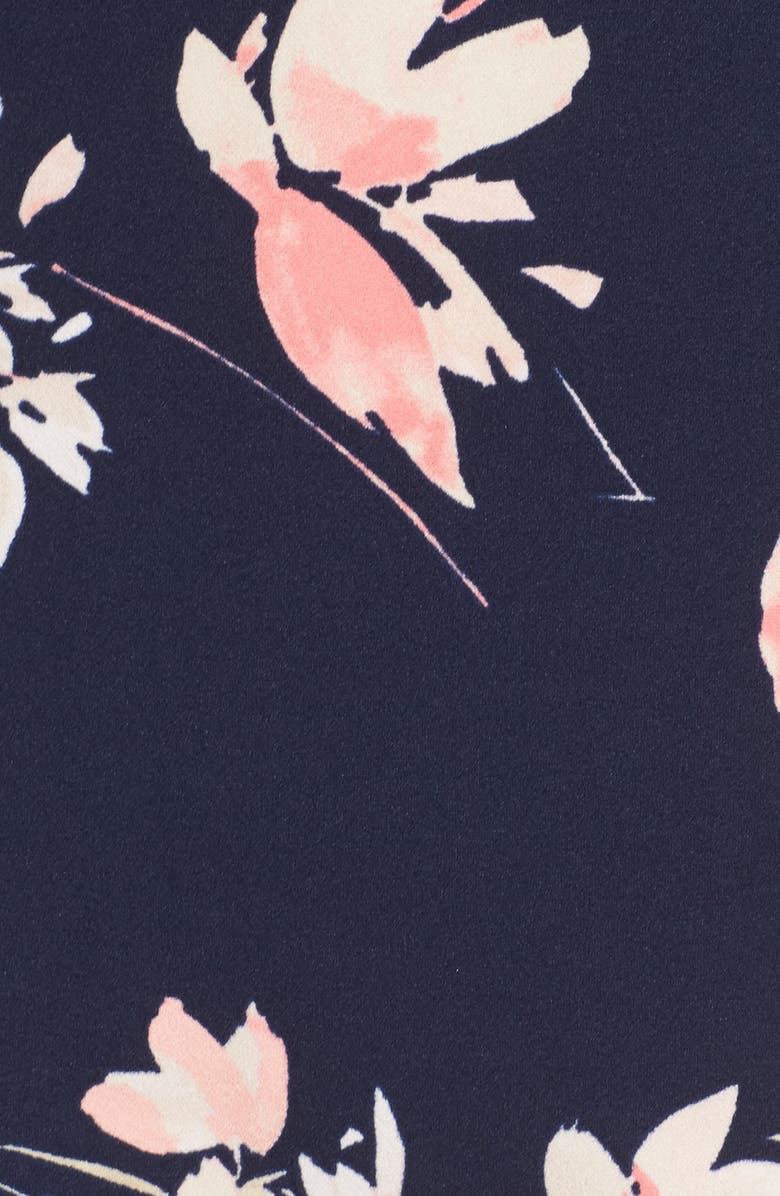 Eliza J Floral Print Bell Sleeve Shift Dress, Alternate, color, 