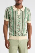 T.R. PREMIUM Floral Polo Sweater
