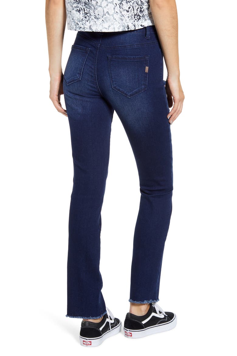 RE:Denim High Waist Raw Hem Jeans, Alternate, color, RECYCLED MARCO MED WASH