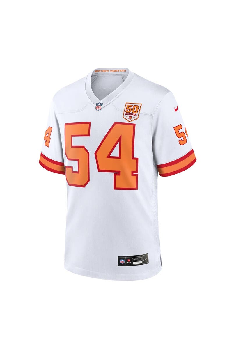 Nike Men's Nike Lavonte David White '76 Tampa Bay Buccaneers 50th Season Game Jersey, Alternate, color, White