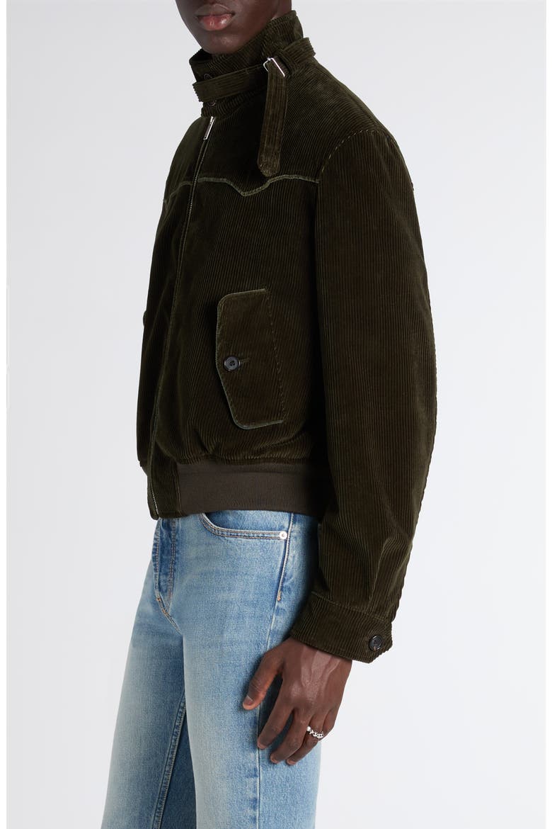 Corduroy Harrington Jacket, Alternate, color, KHAKI