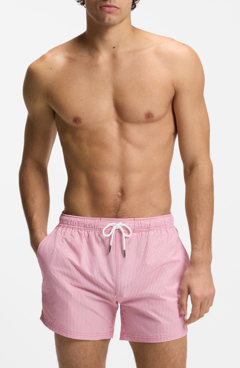 Velvetfish Seersucker Swim Trunks