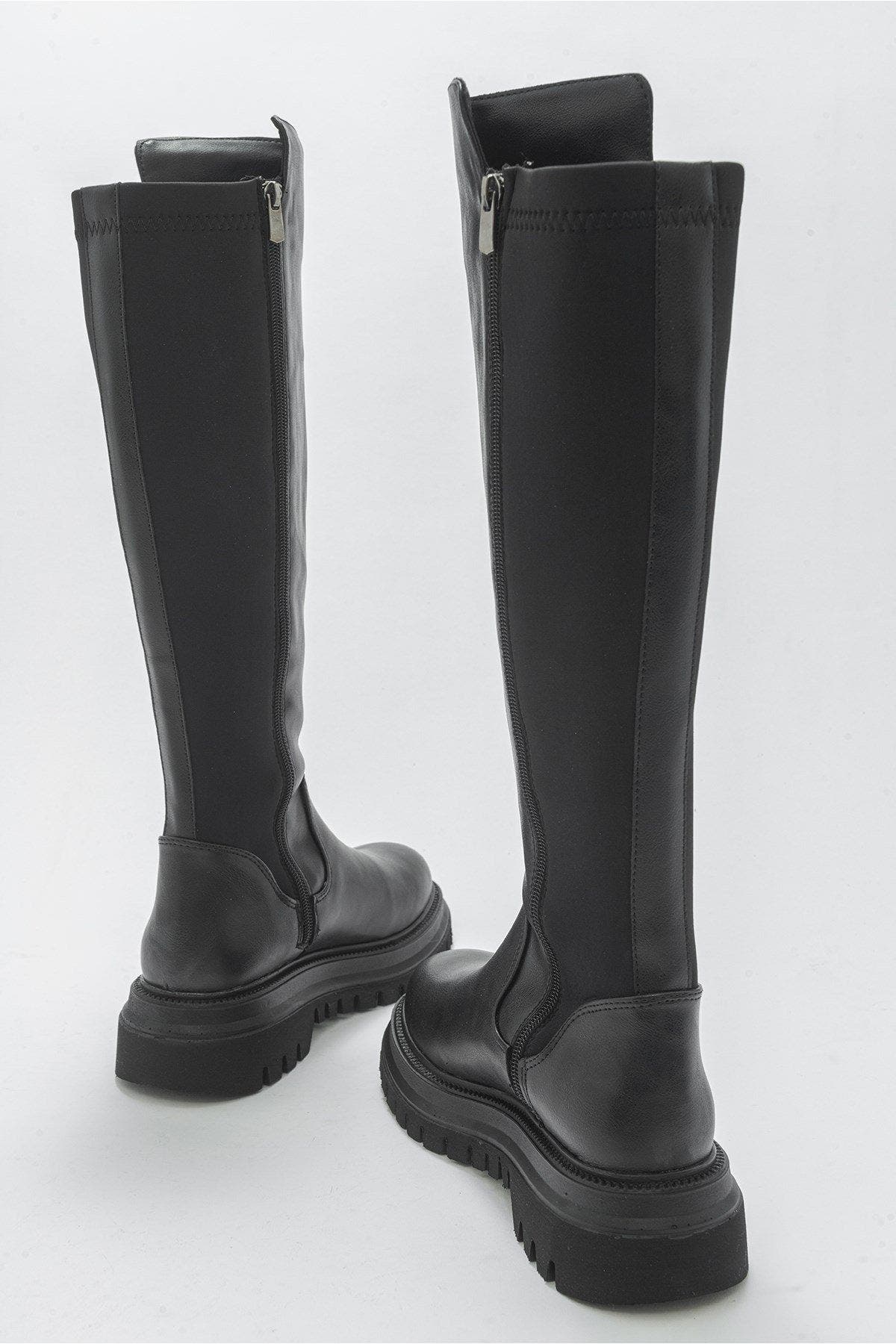 Prologue Shoes Shadow Knee High Boot, Alternate, color, Black Faux Leather