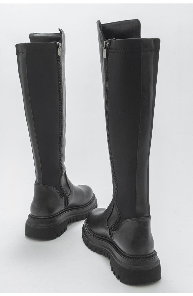 Prologue Shoes Shadow Knee High Boot, Alternate, color, Black Faux Leather