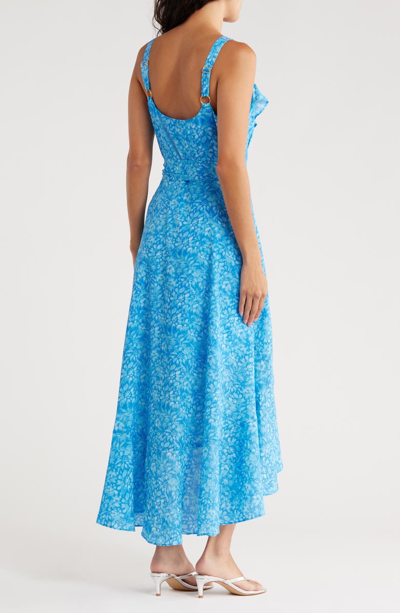 Hutch Eden Wrap Dress, Alternate, color, Blue Shibori Floral